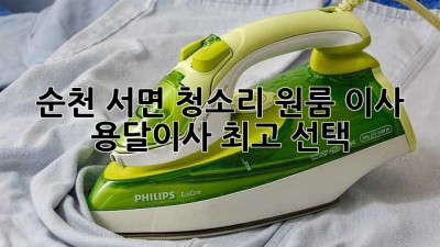 순천 서면 청소리 원룸 이사, 용달이사 최고 선택!